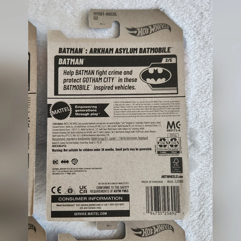 🦇🚗Hot Wheels Batman Batmobile Set – 4 Cars – TV & Movie Versions – NWT